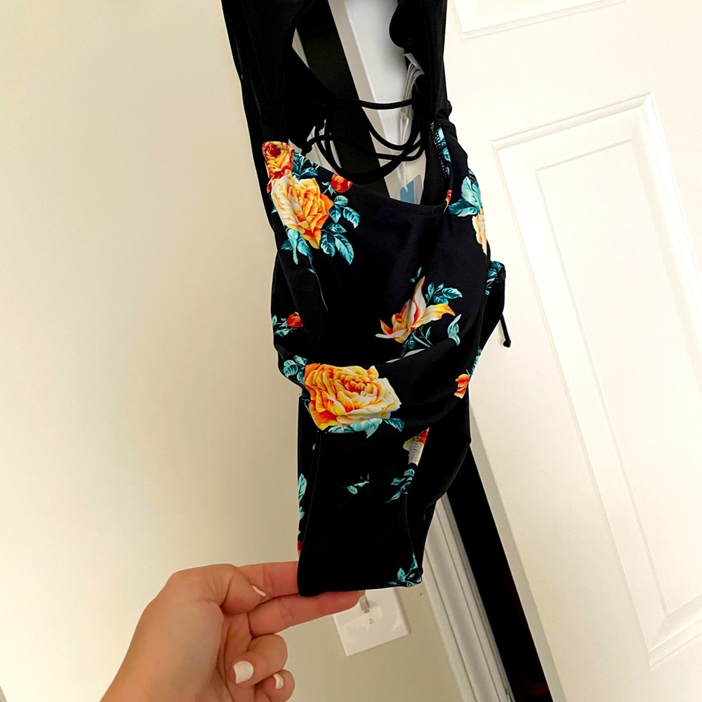 Cupshe one piece floral swim suit